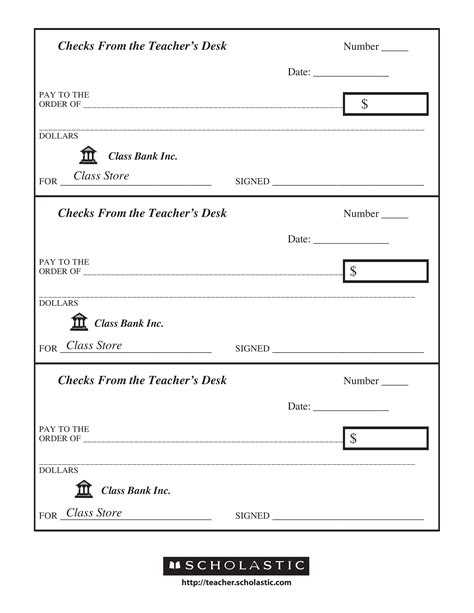 printable blank checks for practice